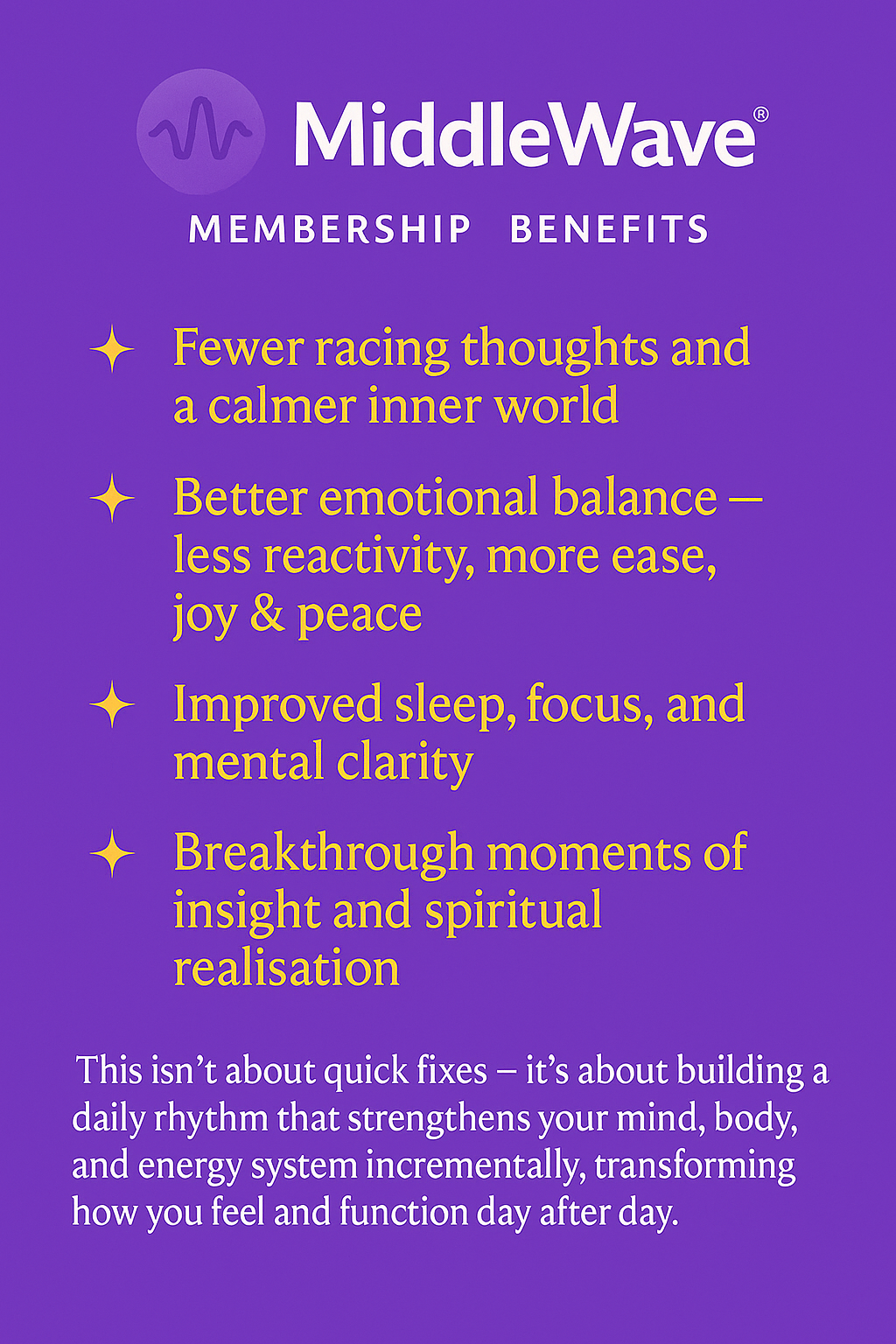 MiddleWave® Membership – Full Access